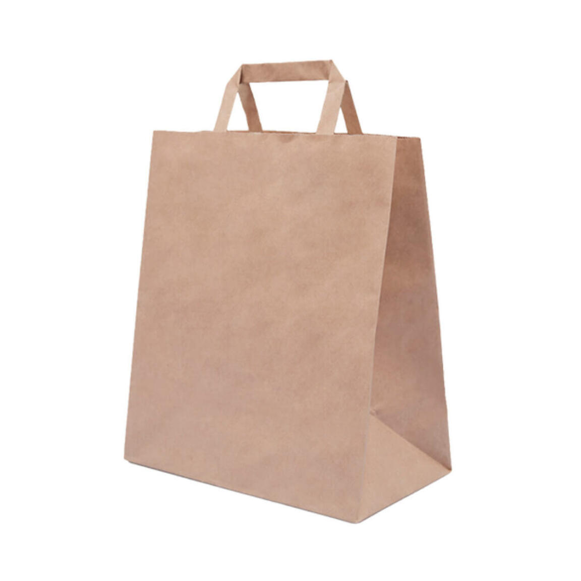 Пакет с плоскими ручками, КРАФТ 370*320*200 1/250