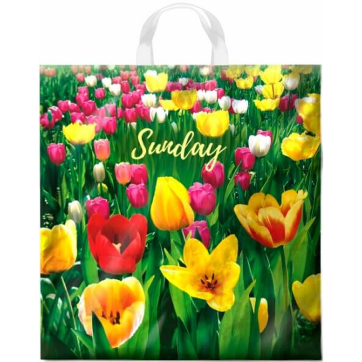 Пакет с петлевой ручкой ПВД 40х42 45мкм ИНТЕРПАК 25шт/500шт