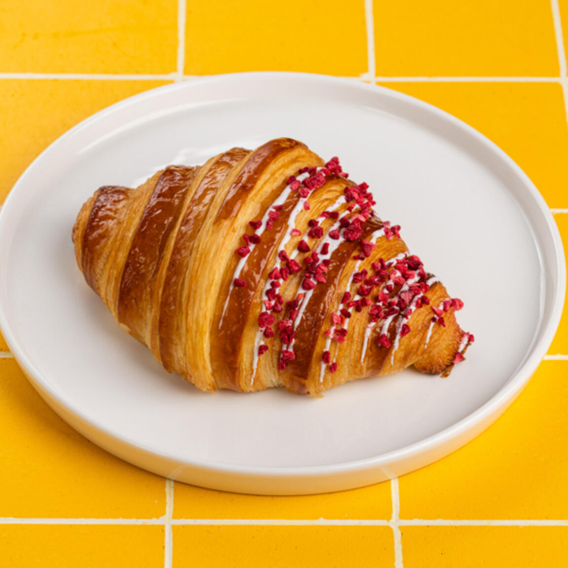 Круассан малина -ваниль