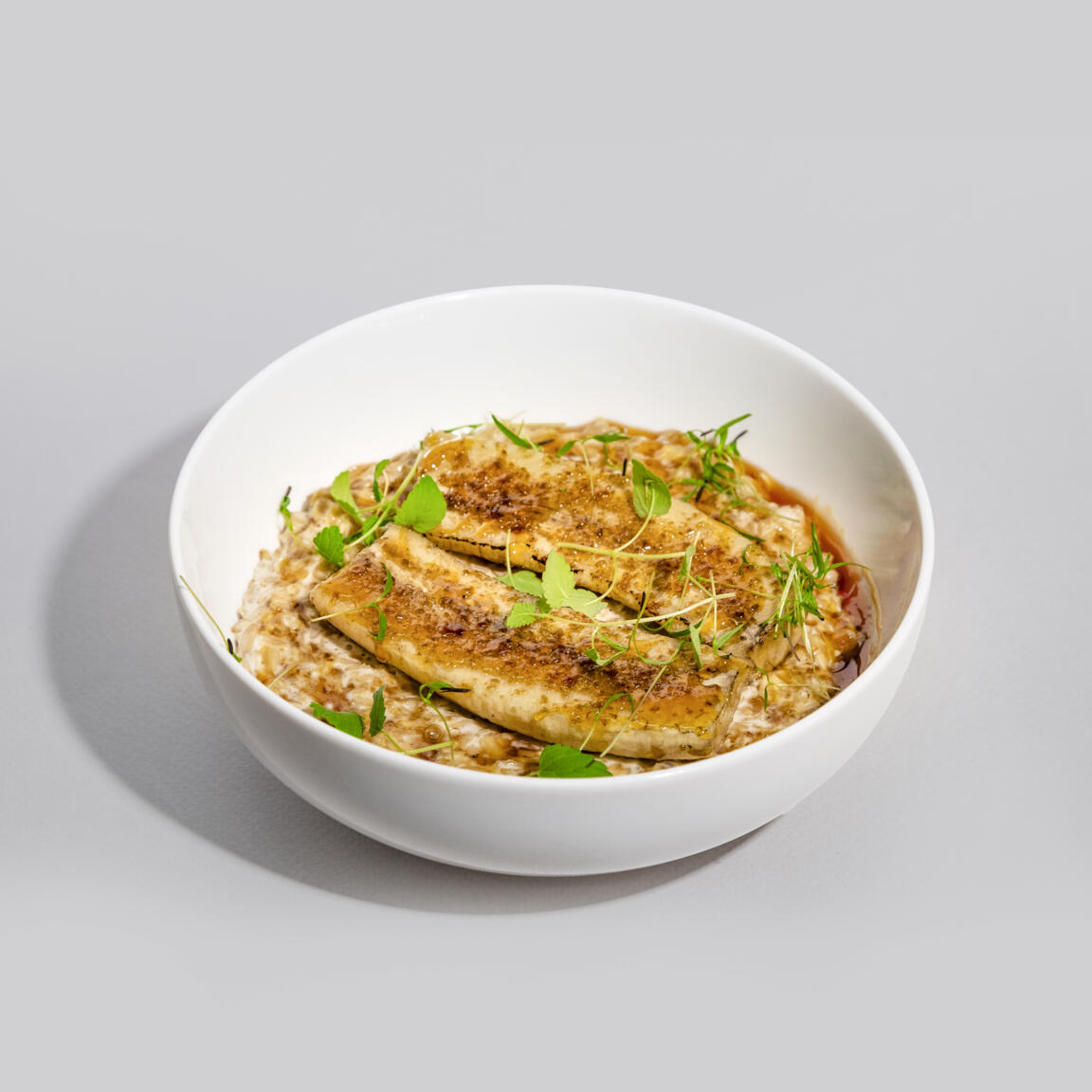 Каша овсянная с бананом и медом