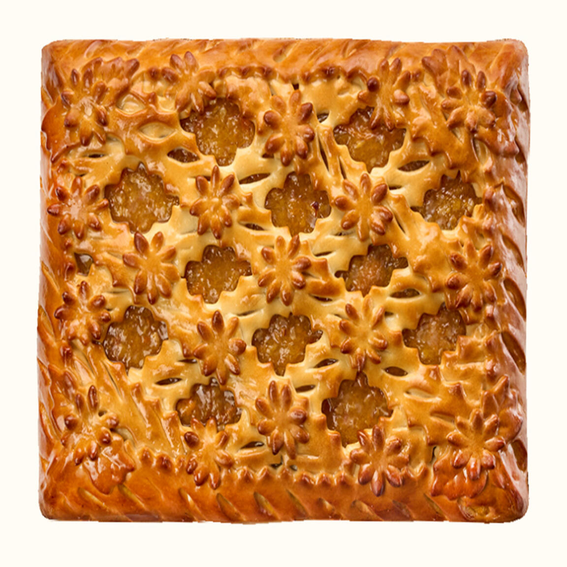 Пирог с абрикосом и миндалем