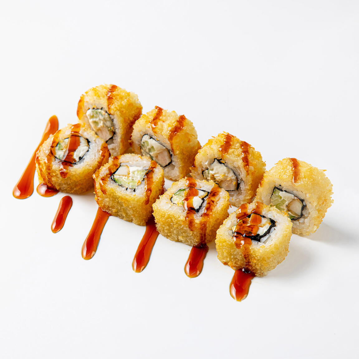 Ролл с курицей в соусе унаги