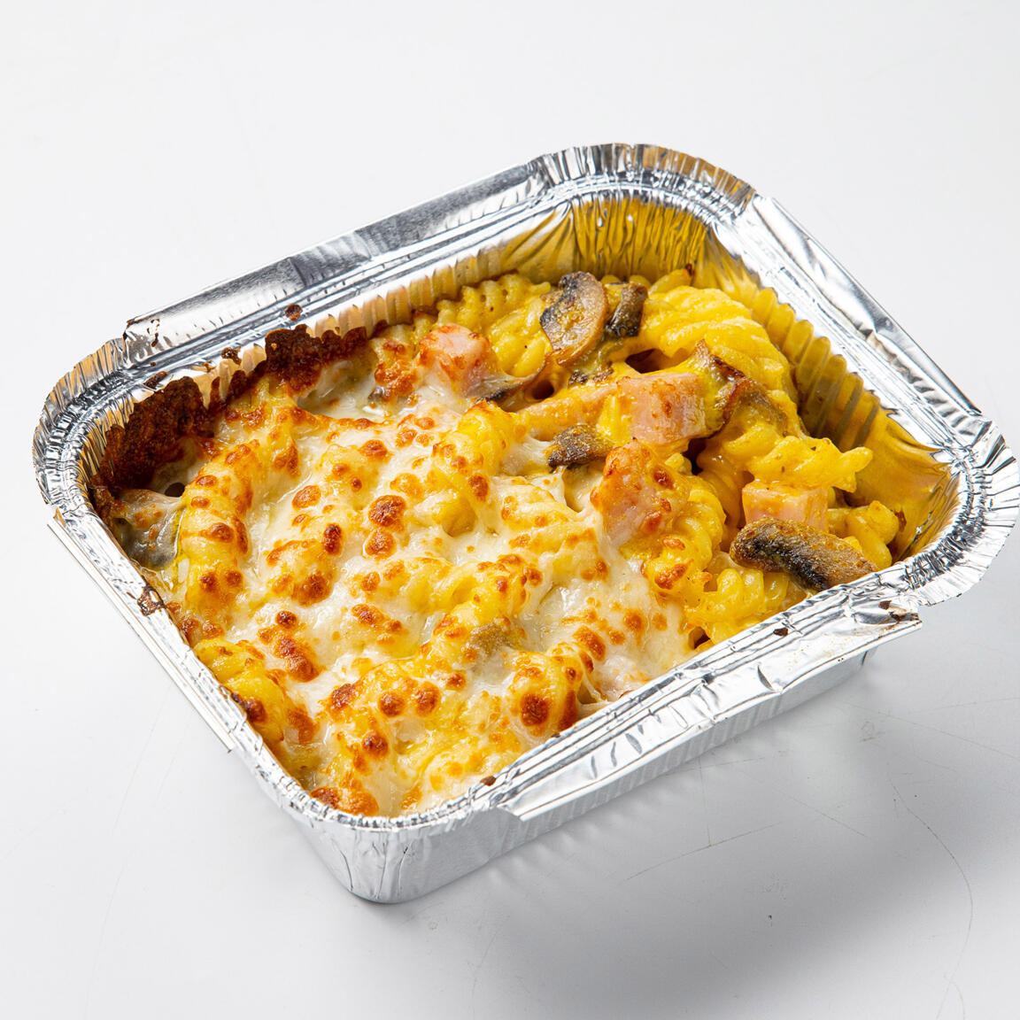 Паста ветчина и грибы