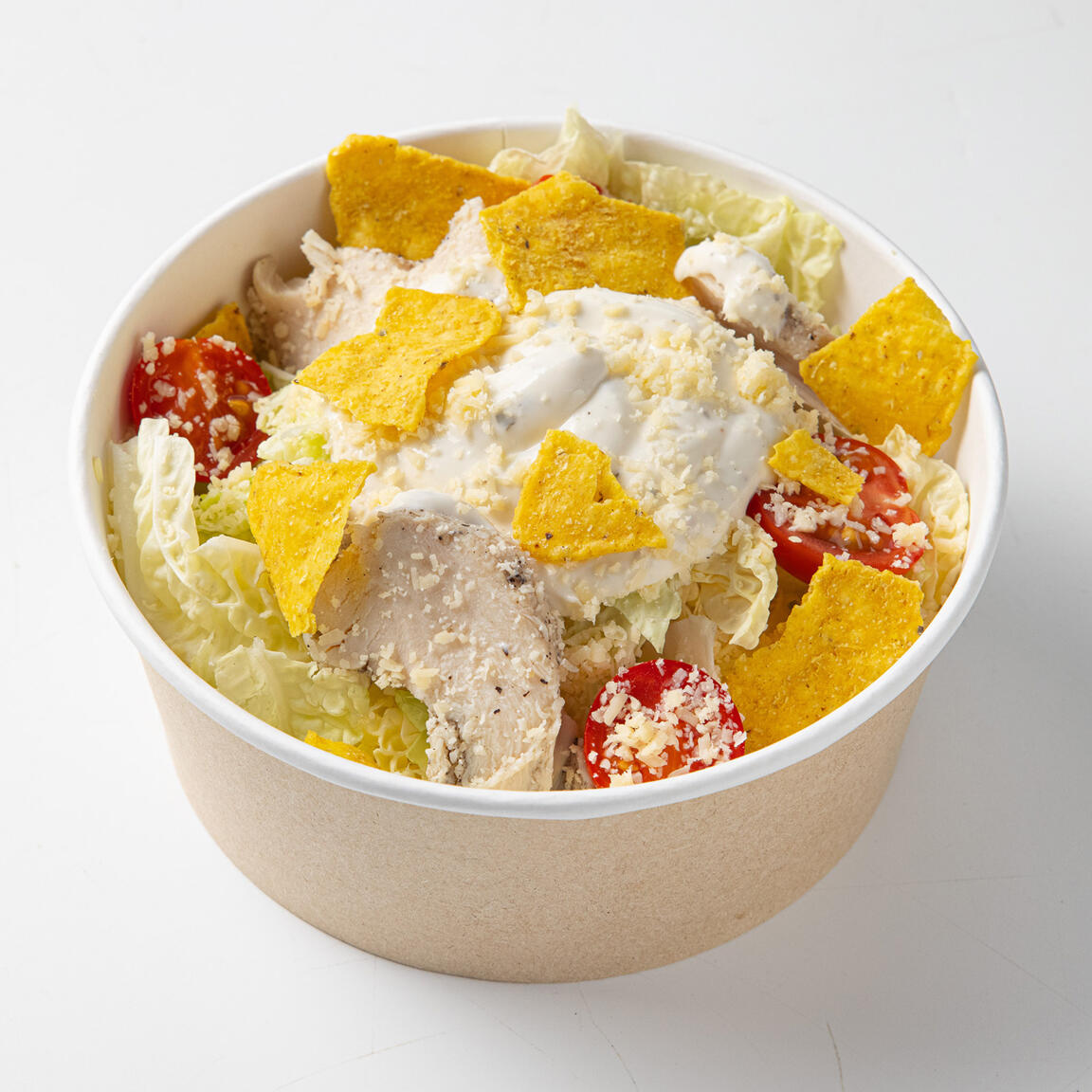 Салат Цезарь с курицей