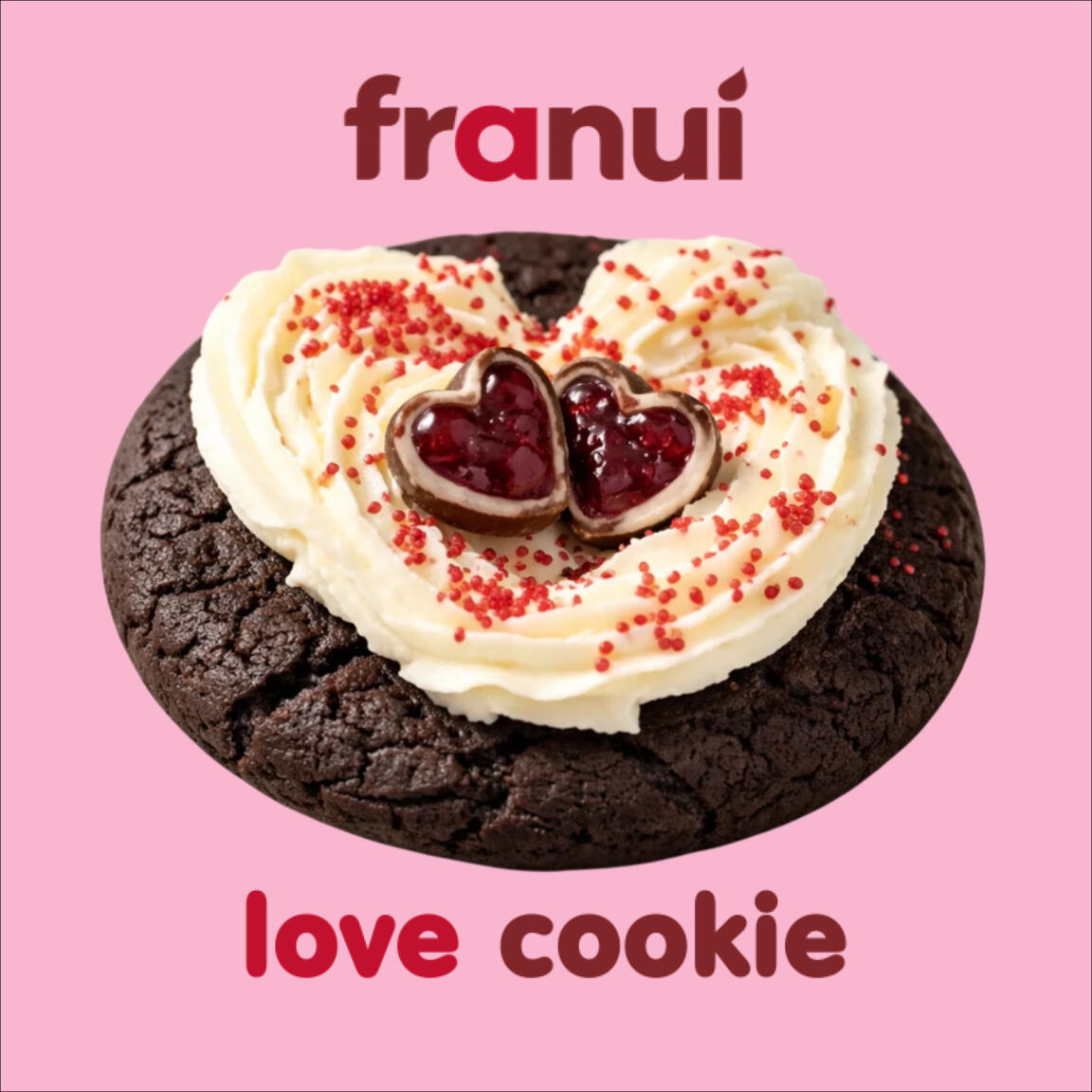 Franui Love Cookie/ Печенье с малиной