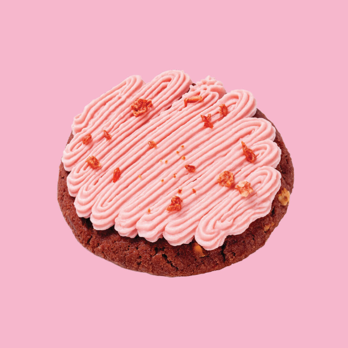 Strawberry Velvet Cookie / Красный бархат с клубникой