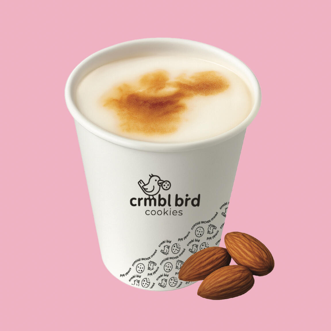 Кофе Латте на миндальном молоке (300мл.)