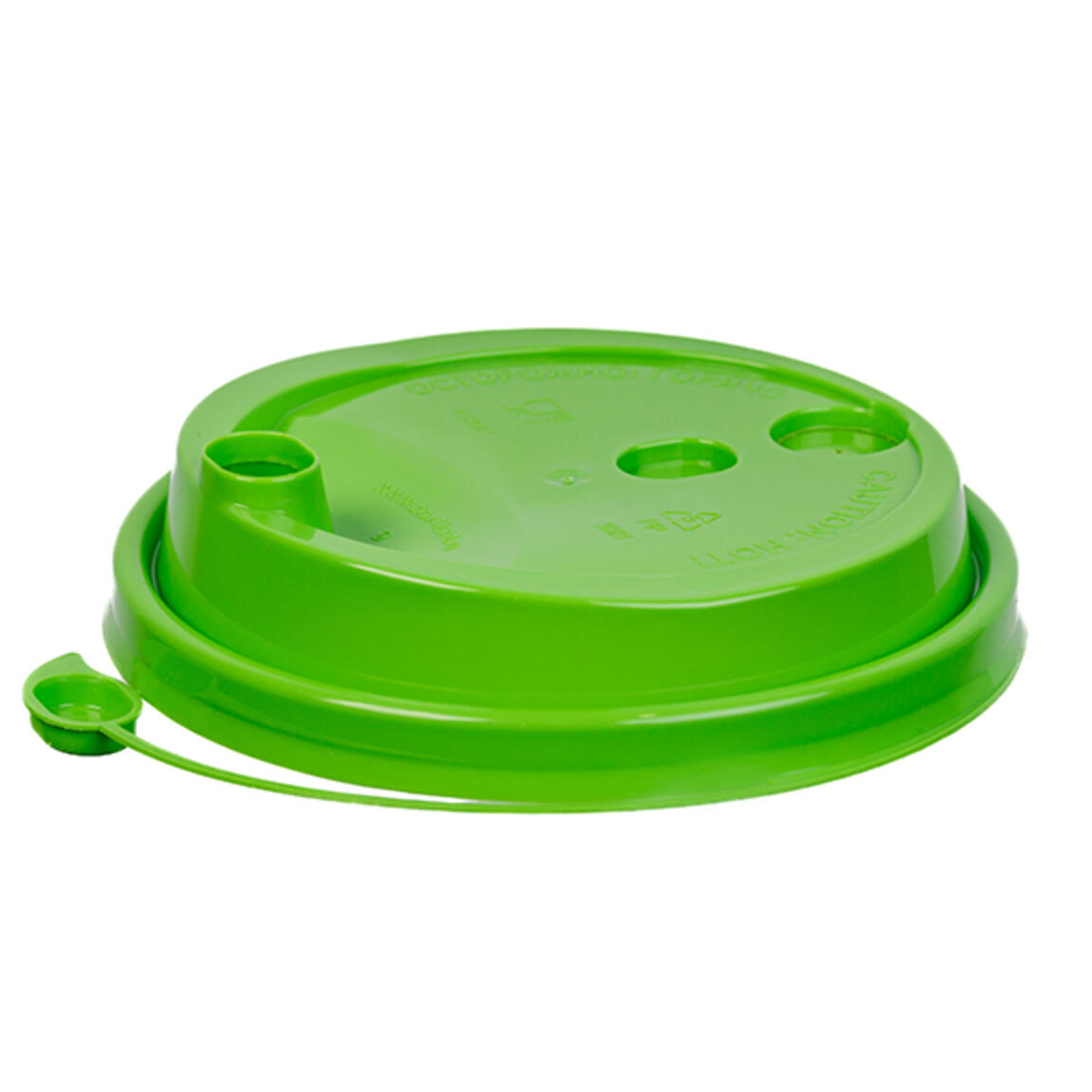 Крышка с питейником ОЗЛП 90 мм, Матовая Салатовая, арт.3001М/САЛ, 1/50/1000.