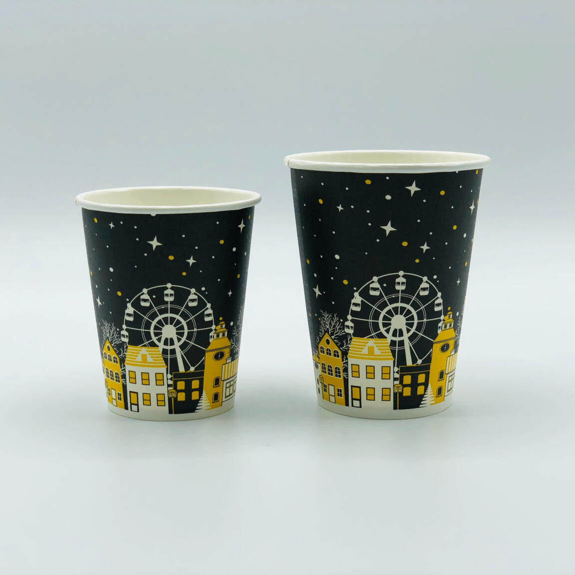 Стакан бумажный ЛигаПак 250мл ГОРОД 50шт/1000шт