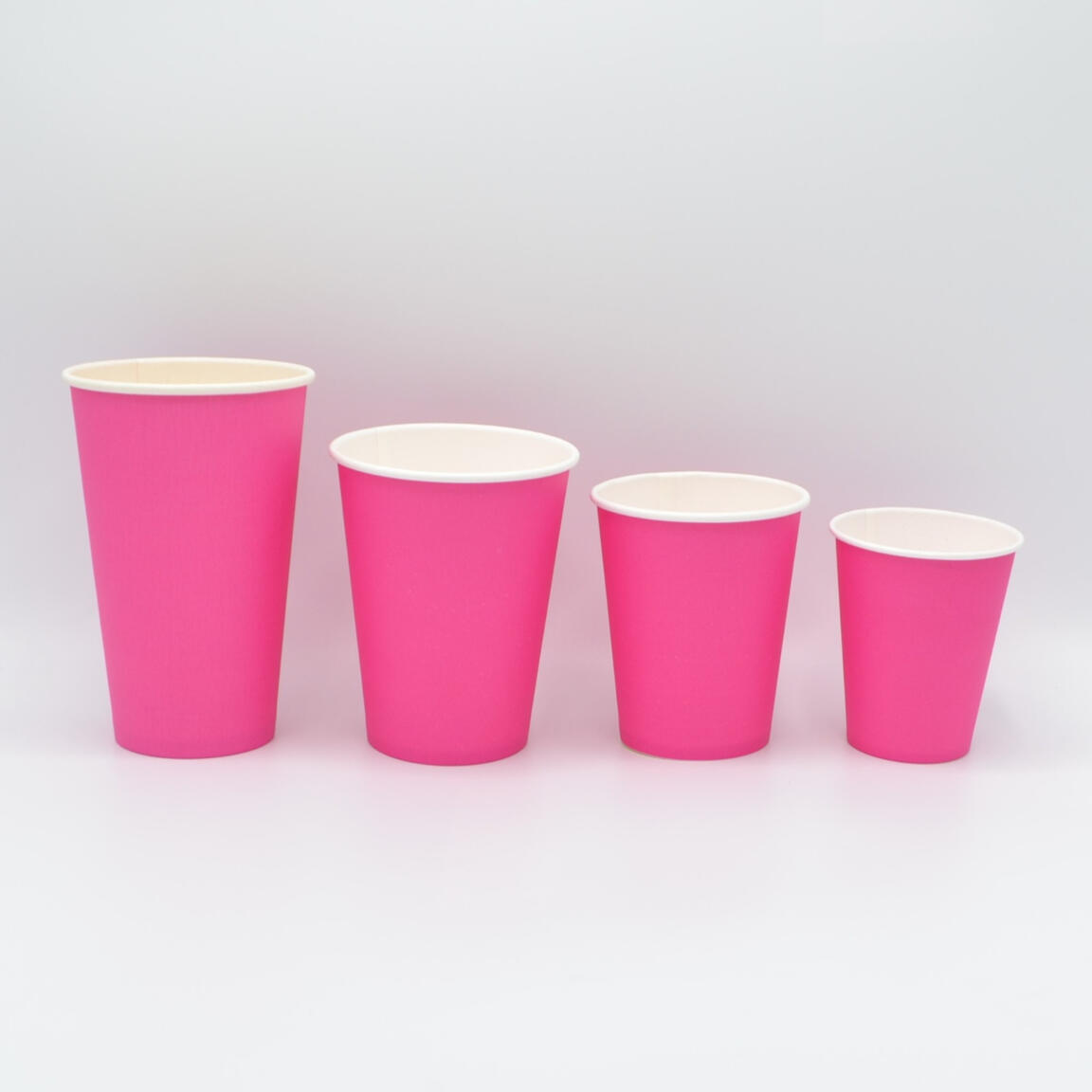 Стакан бумажный 350 мл, ЛигаПак РОЗОВЫЙ, 50шт/1000шт.