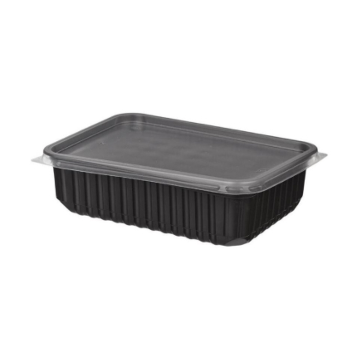 Контейнер прямоугольный 500 мл, (комплект) 186*132 черный, 50/500.