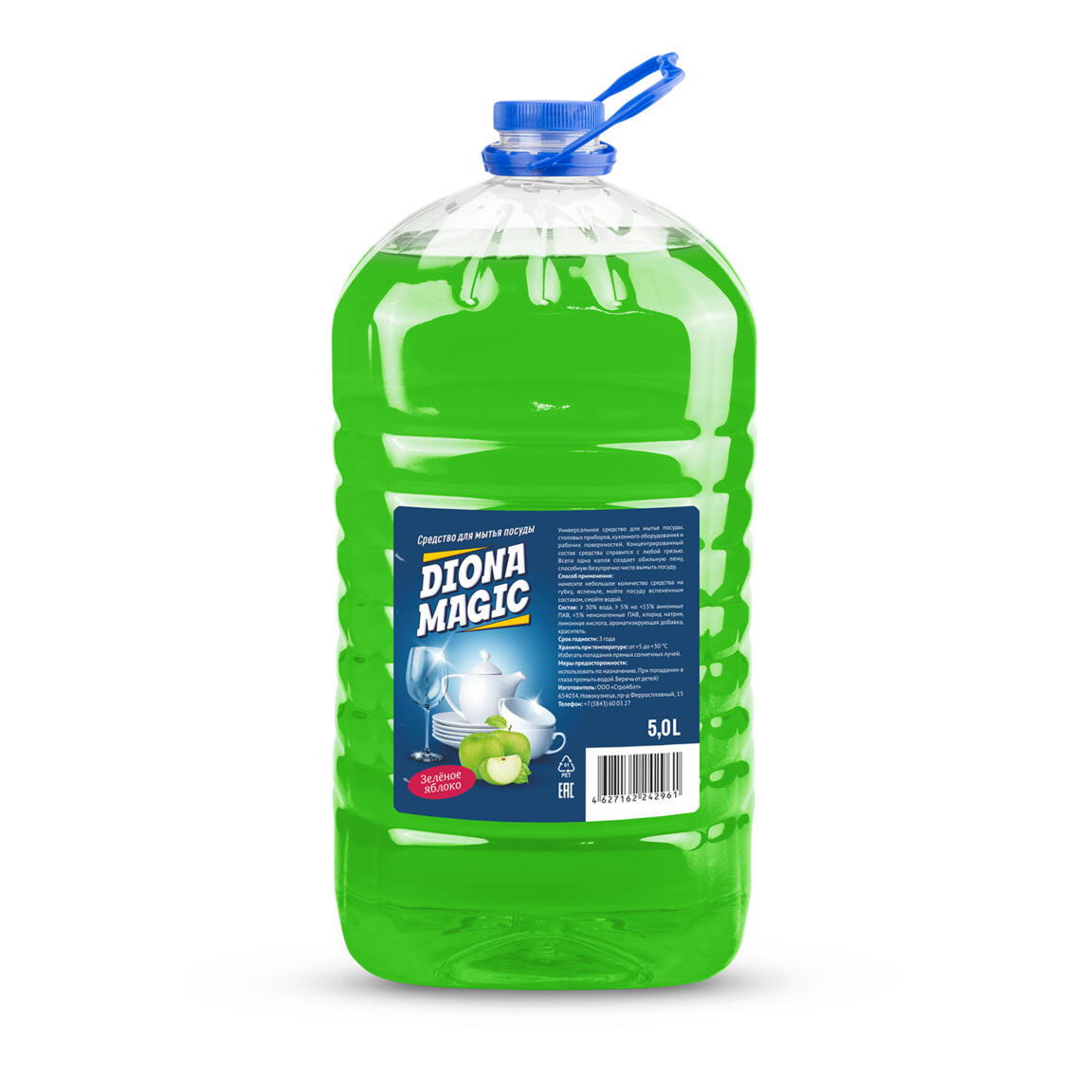 Средство для мытья посуды DIONA MAGIC 5л