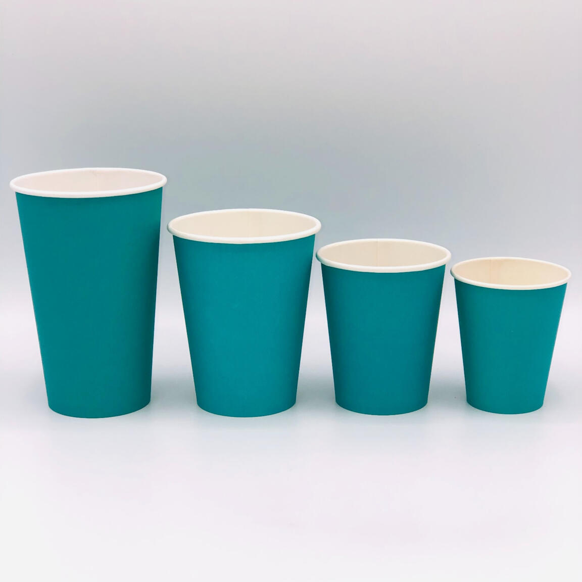 Стакан бумажный ЛигаПак 250мл БИРЮЗОВЫЙ 50шт/1000шт