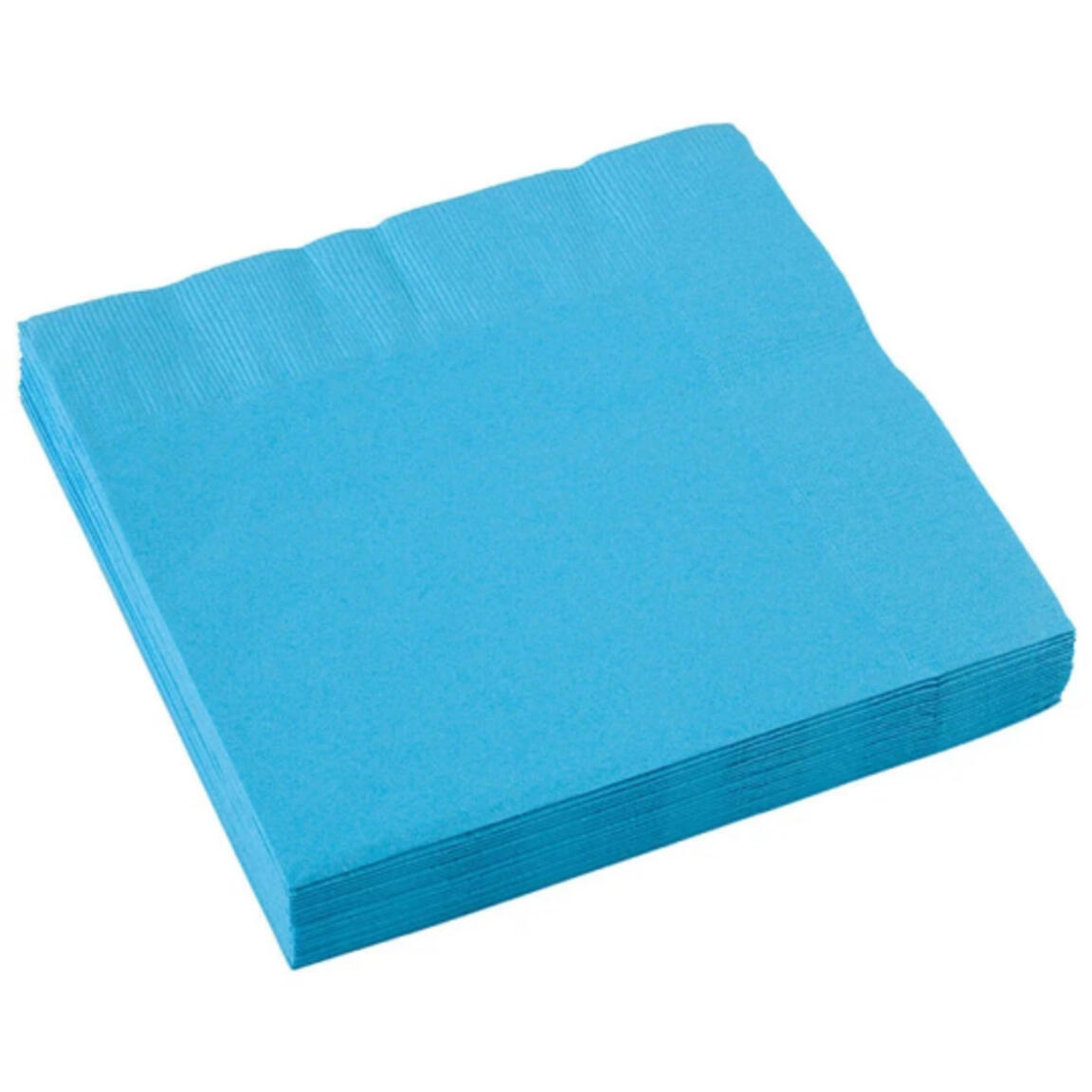 Салфетки бумажные "Карина" Classic 33х33 двухслойные, цветные, Голубые, 20 шт.