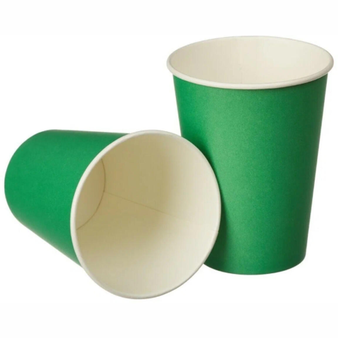 Стакан бумажный 400 мл, ЛигаПак ЗЕЛЕНЫЙ, 50шт/1000шт.