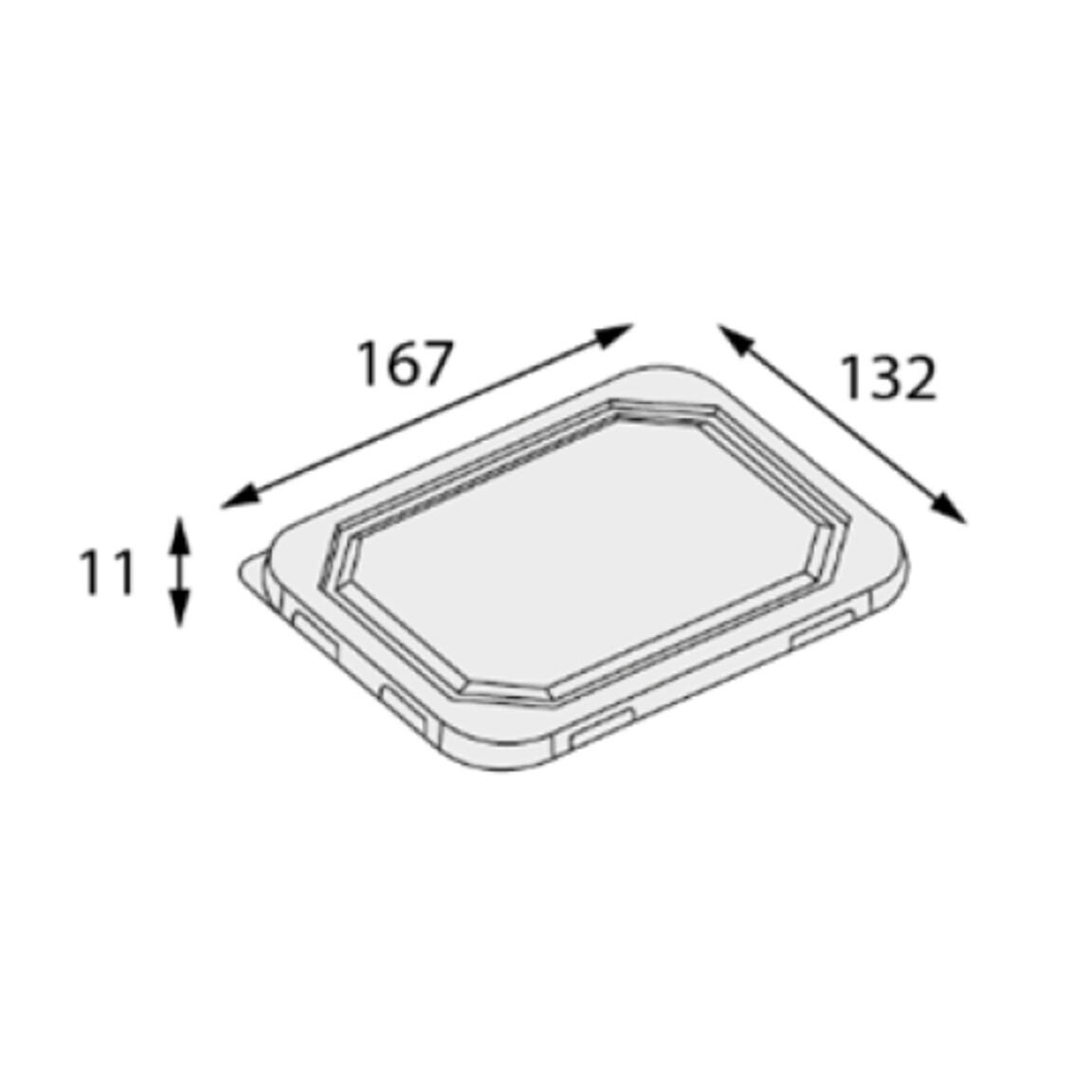 Крышка RPET плоская OSQ OCTOBOX 400 1/60/660