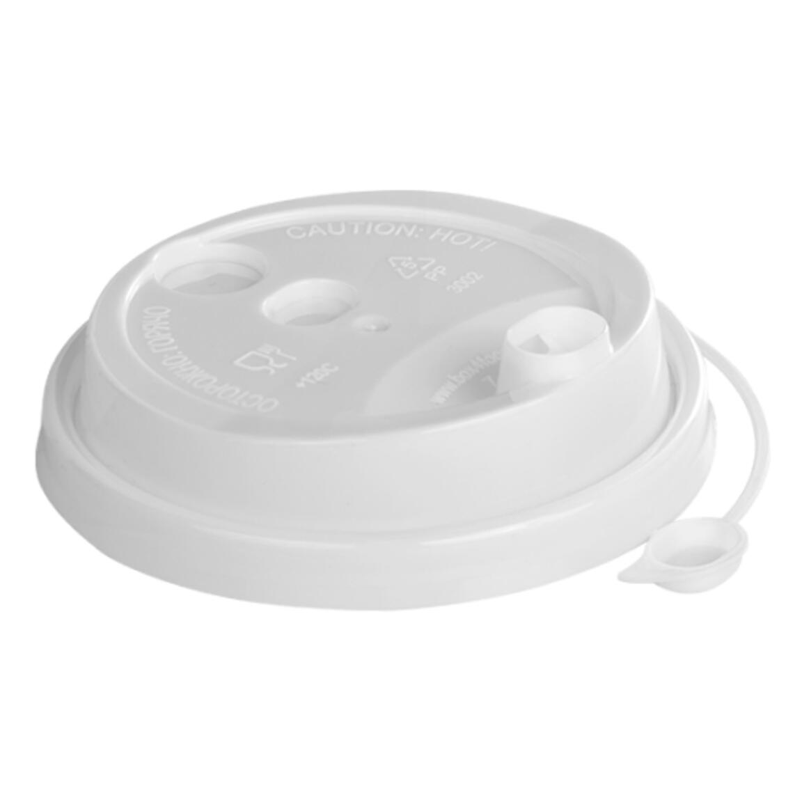 Крышка с питейником ОЗЛП 90 мм, Матовая Белая, арт.3001М/Б, 1/50/1000.