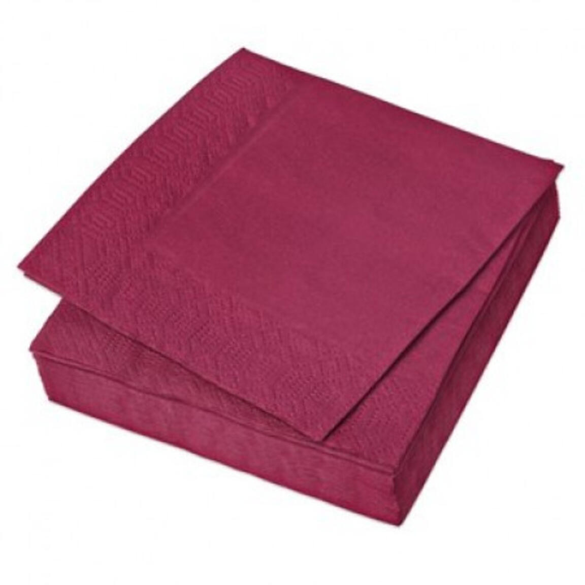 Салфетки бумажные "Карина" Classic 33х33 двухслойные, цветные, Бордо, 20 шт.