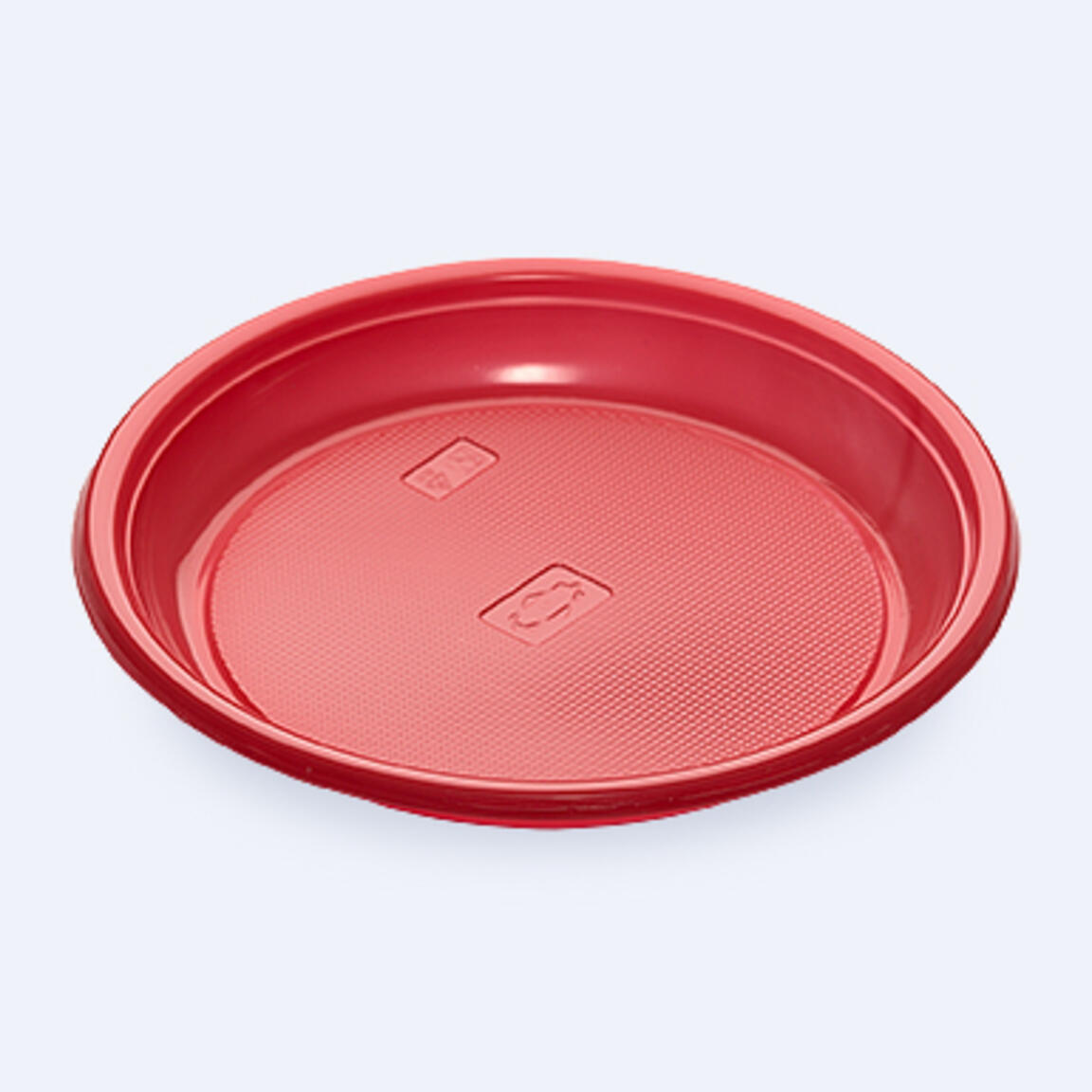 Тарелка десертная d-165 КРАСНАЯ FOPOS 100шт/2000шт