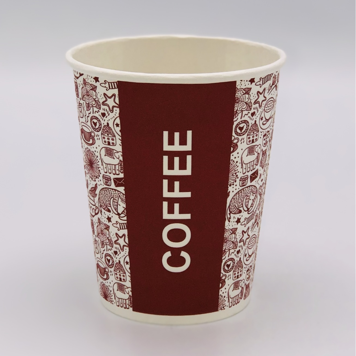 Стакан бумажный 250 мл, ЛигаПак COFFEE, 50шт/1000шт.