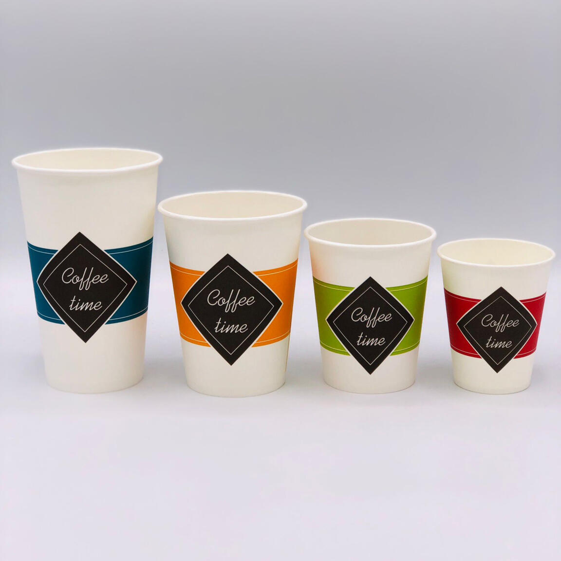 Стакан бумажный 400 мл, ЛигаПак COFFEE TIME, 50шт/1000шт.