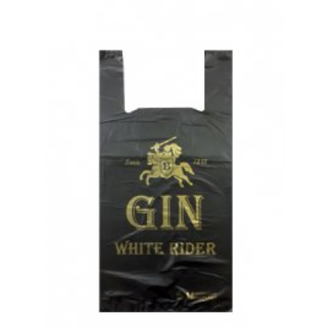 Пакет майка ПНД 30+16х55 25мкм  ЧЕРНАЯ ДЖИН 100шт/1000шт