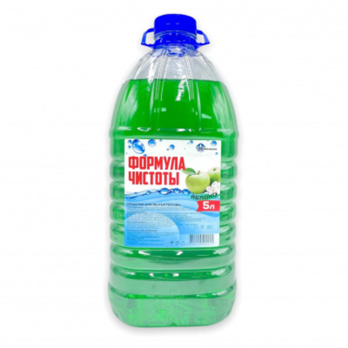Средство для мытья посуды Формула чистоты Зелёное яблоко 5л