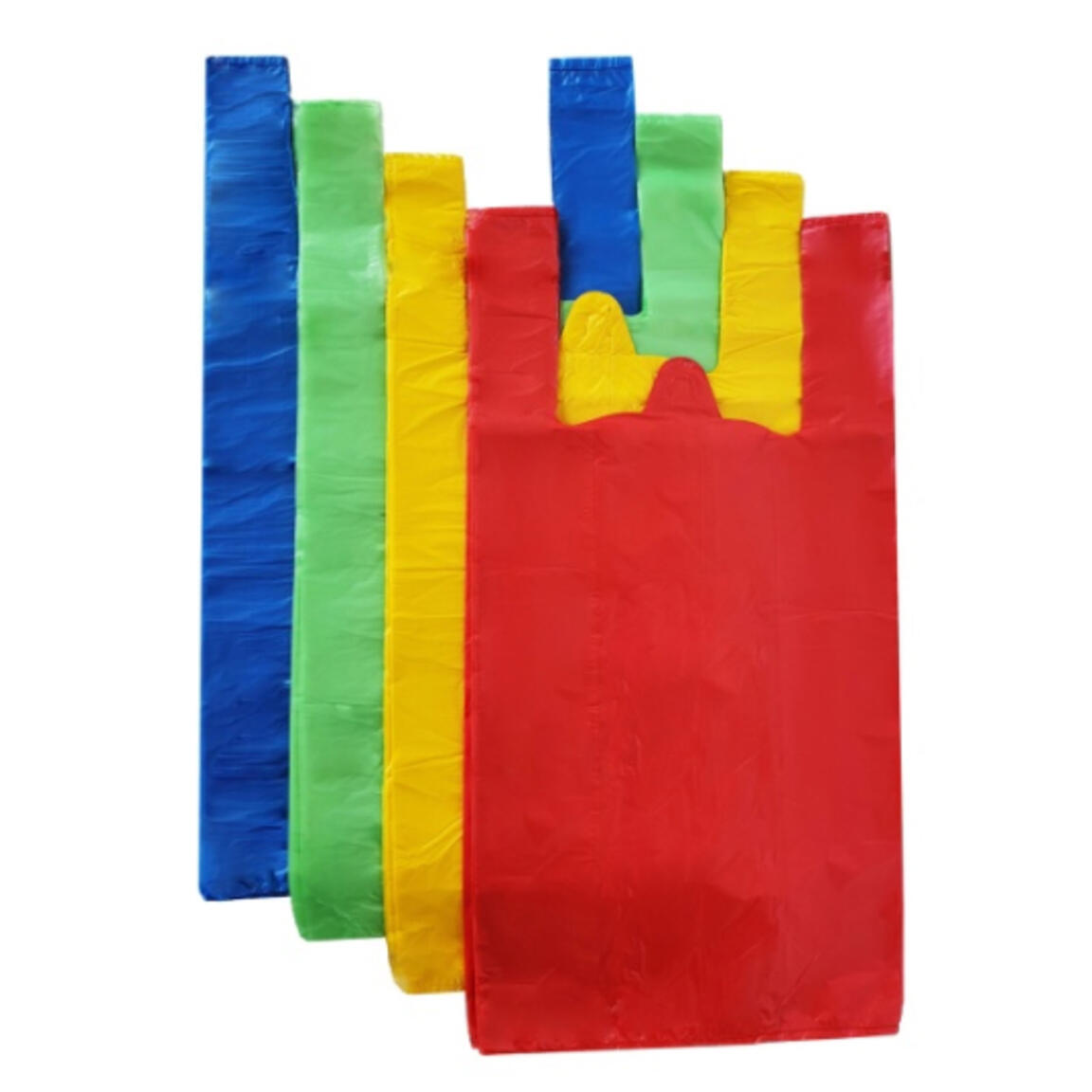 Пакет майка ПНД 30+16х60 30мкм ЦВЕТНАЯ в ассортименте 50шт/1000шт