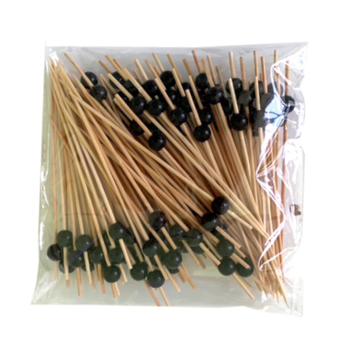 Шампур бамбук "Жемчуг черный" 12 см 100шт/40уп