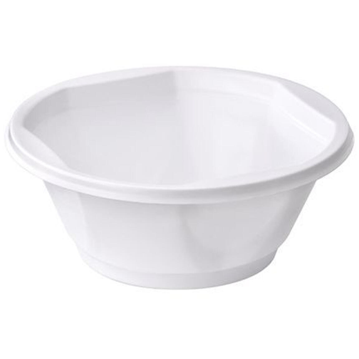Тарелка СтиролПласт суповая D150, 500мл ПП белая 1/50/1000