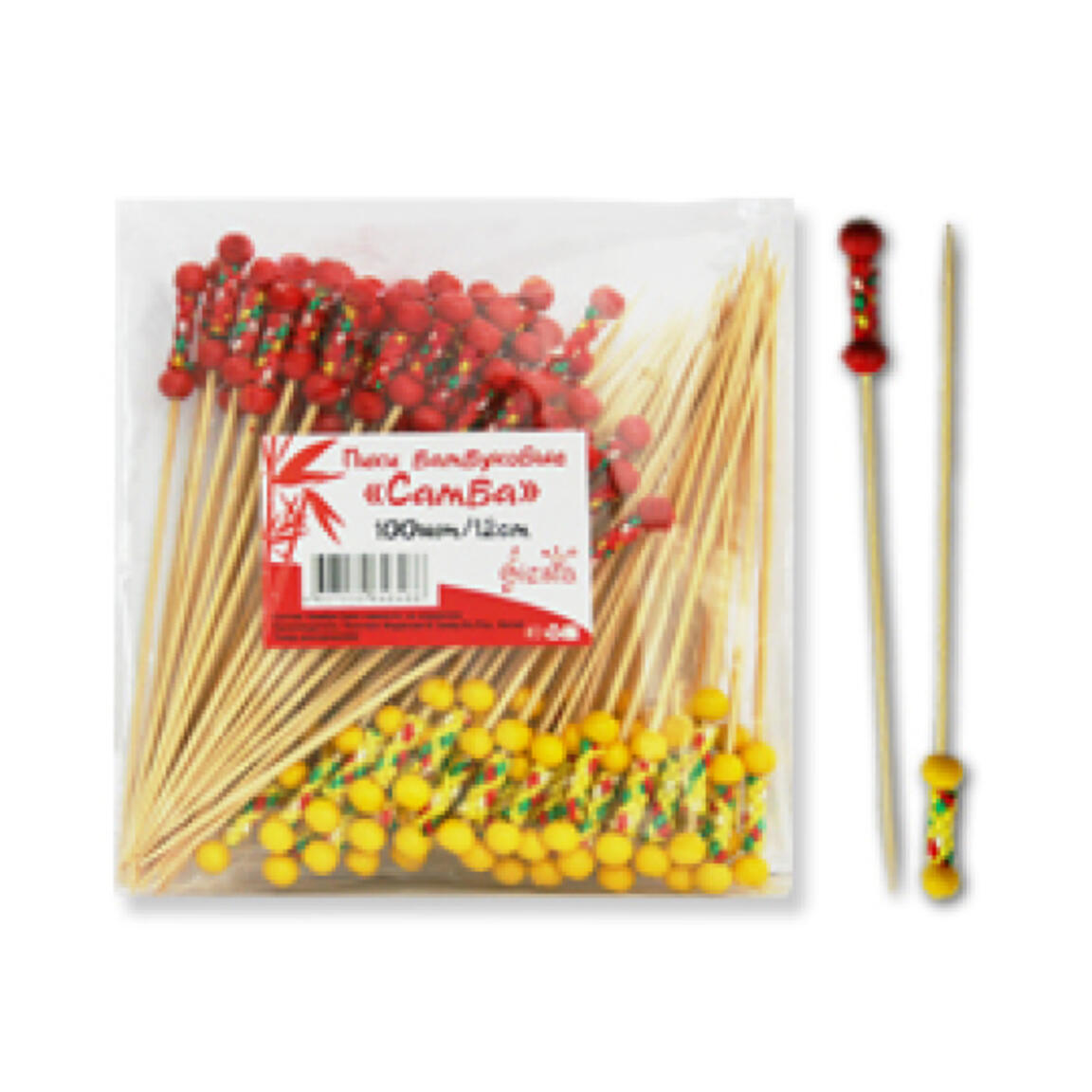 Шампур бамбук "Самба" 12 см 100шт/40уп