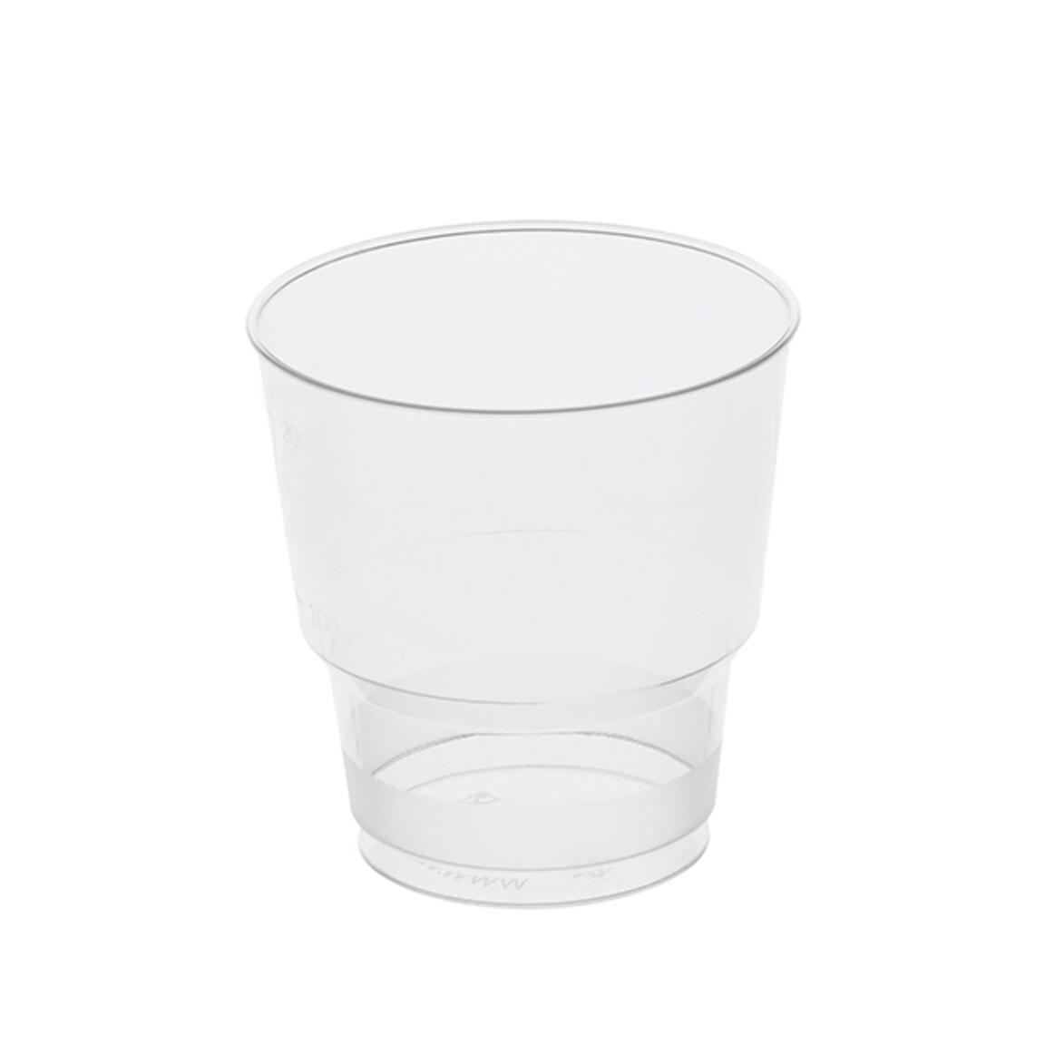 Стакан одноразовый 200 мл "Кристал", Прозрачный, ОЗЛП 1004П, 50шт/1000шт.