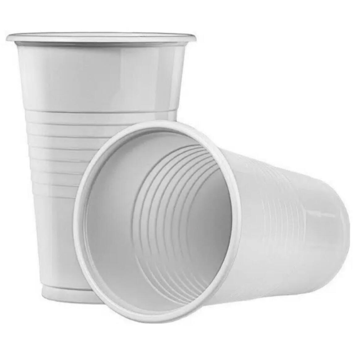 Стакан одноразовый 200 мл белый, прозрачный, эконом, Upax-Unity, 100шт/4000шт.