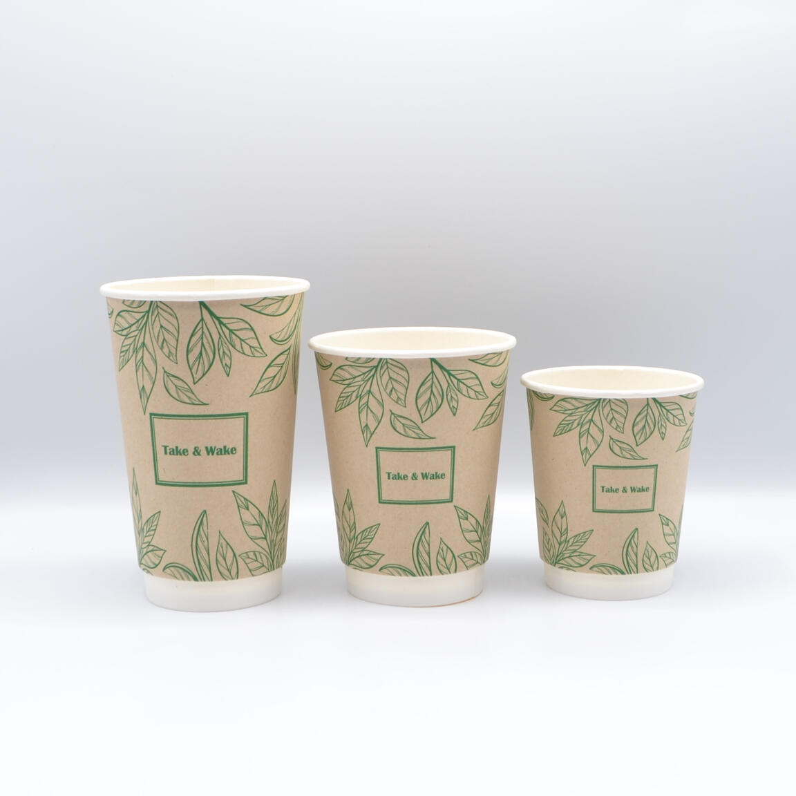 Стакан двухслойный, ЛигаПак 350 мл, TAKE WAKE 1/25/500