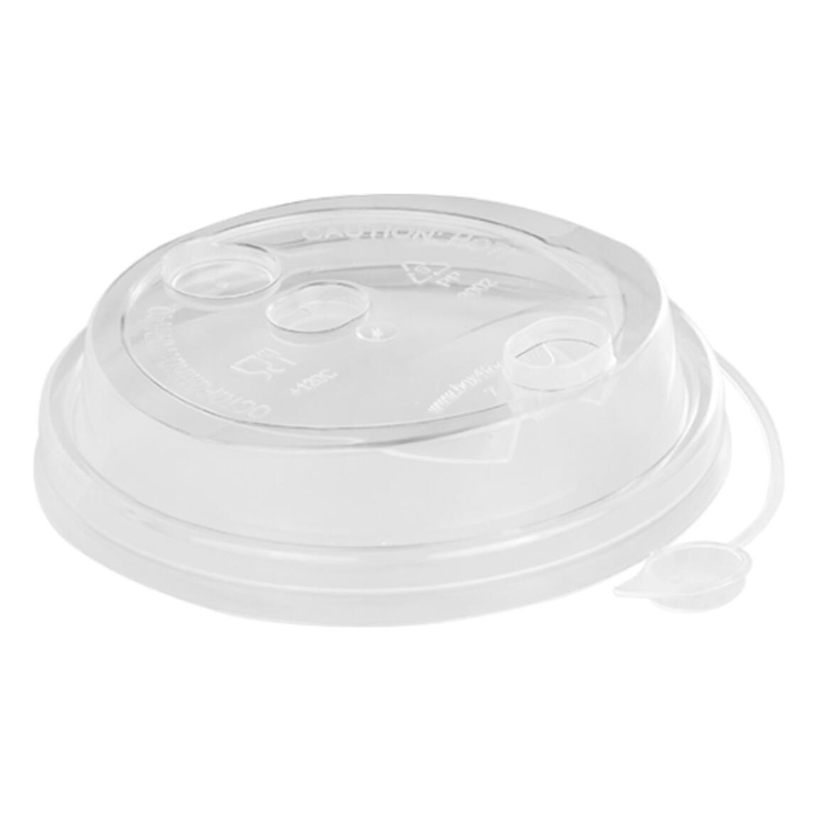 Крышка с питейником ОЗЛП 80 мм, Матовая Прозрачная, арт.3002М/П, 1/50/1000.