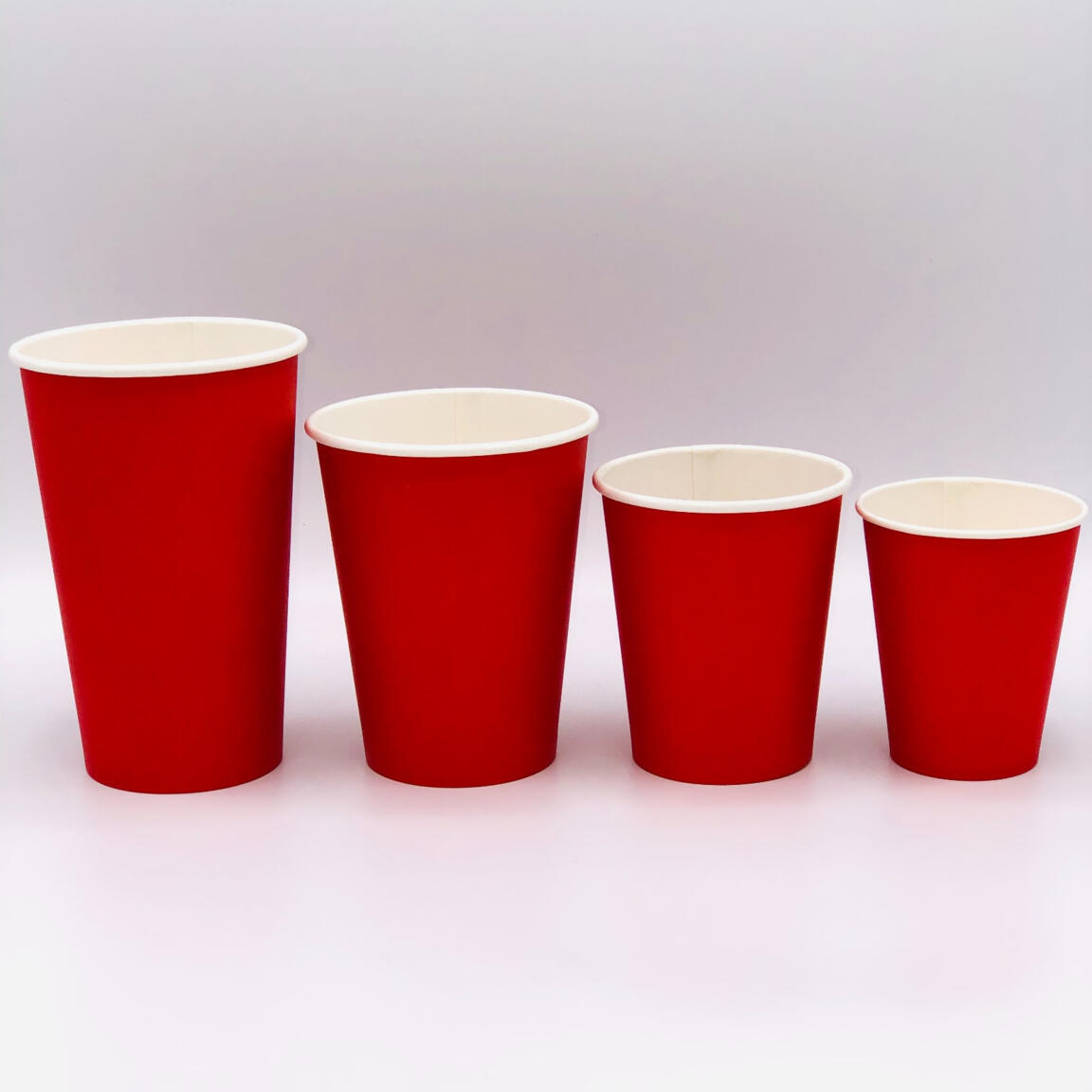 Стакан бумажный 350 мл, ЛигаПак КРАСНЫЙ, 50шт/1000шт.