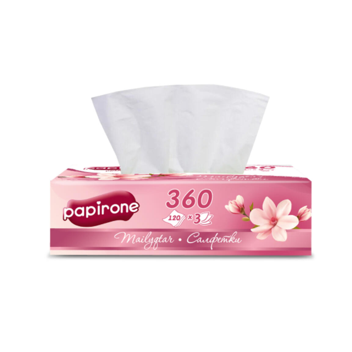 Салфетки вытяжные "Papirone" 155*200, трехслойные 1/24