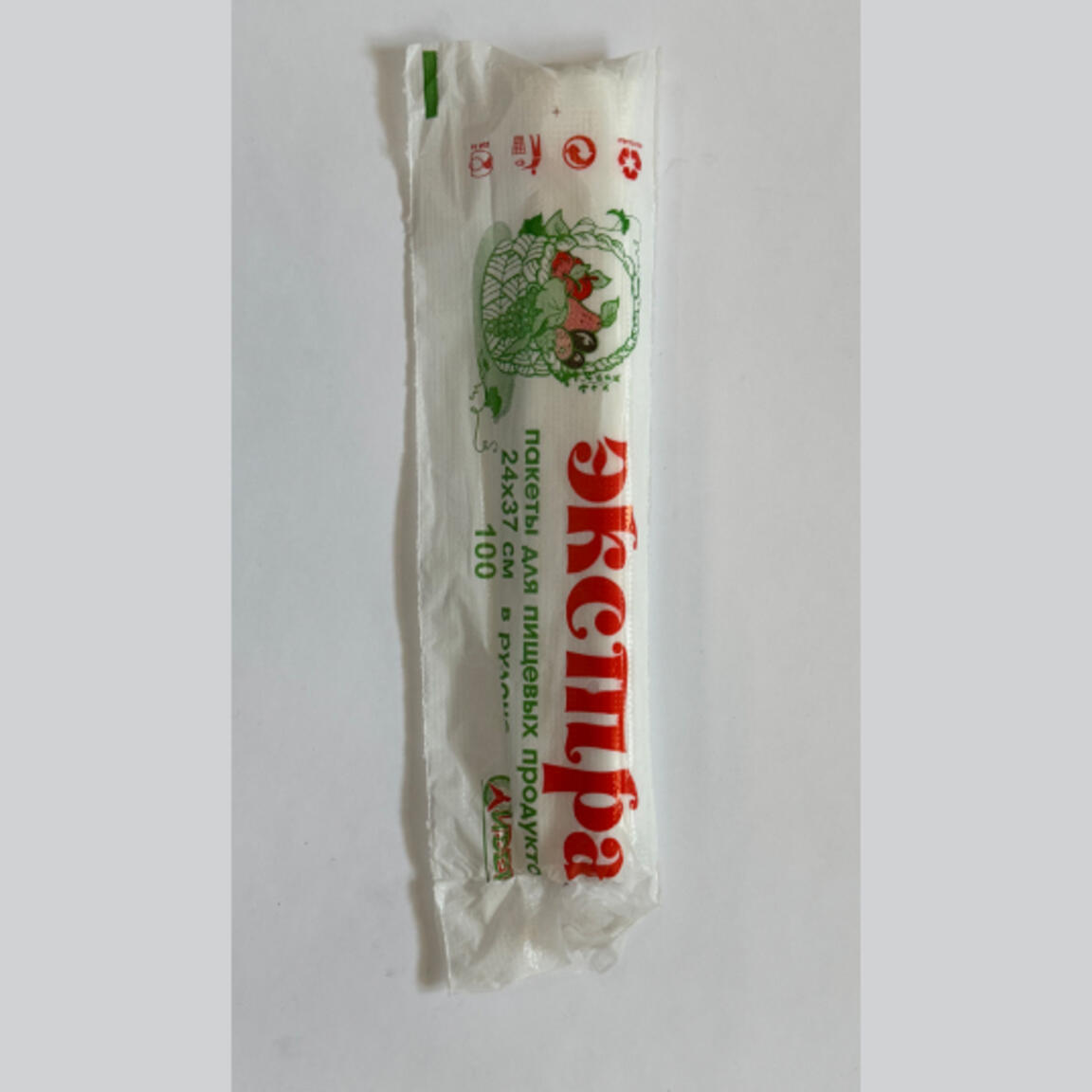 Пакет фасовочный в рулоне (8мкм) 24х37 "Экстра Сотка" эконом 1/150рул.