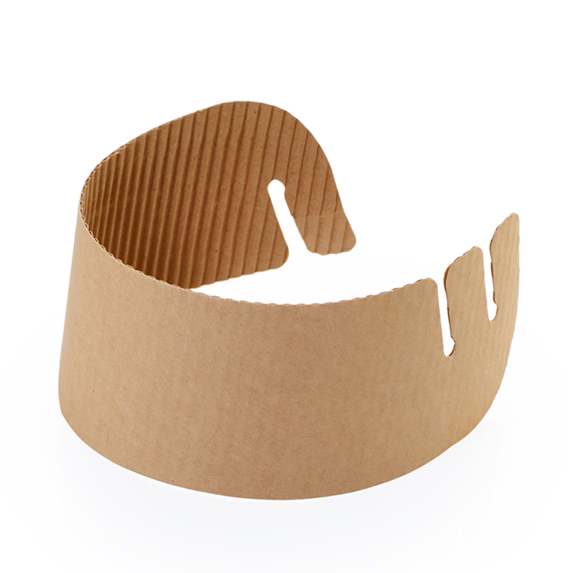 Манжета на стакан 280*55мм картон 2-сл, корич, без печати 500шт/коробка