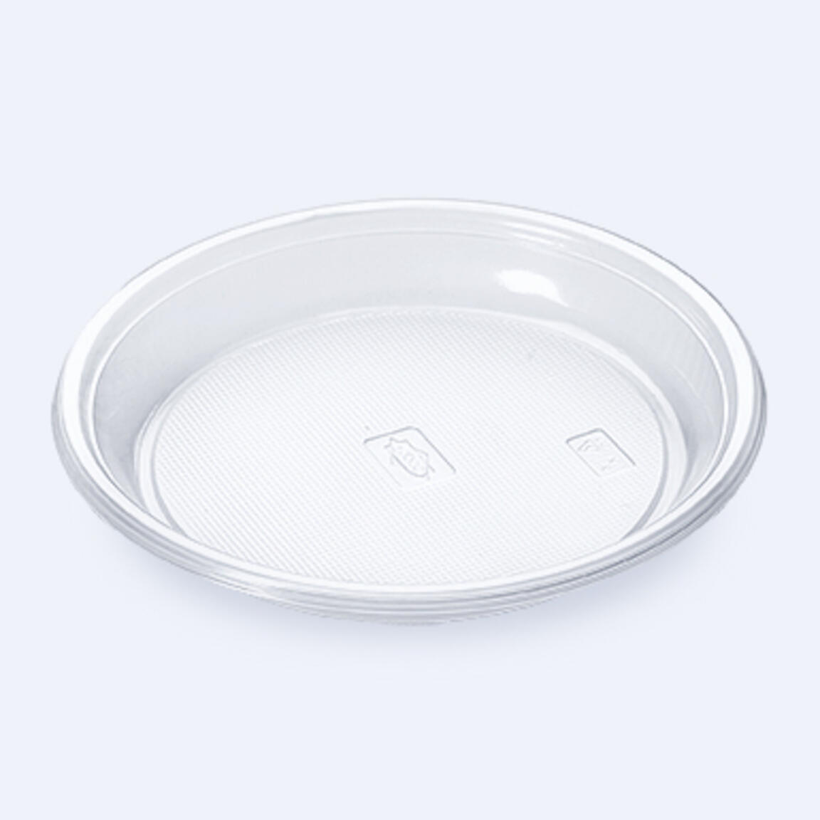 Тарелка десертная прозрачная СВЧ d-165 FOPOS 100шт/2000шт