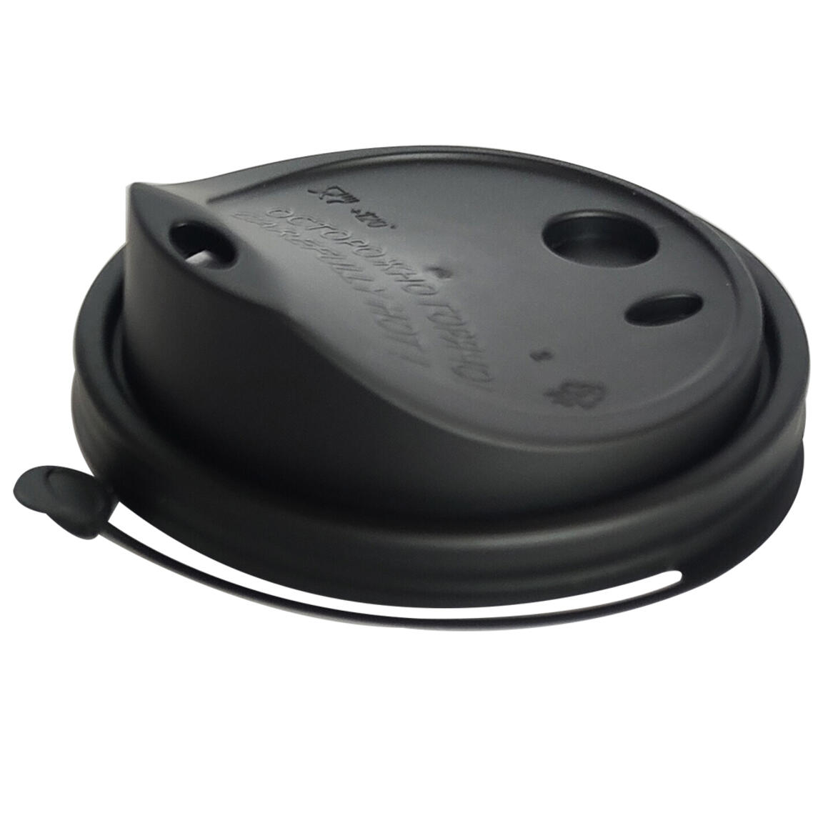 Крышка с питейником ОЗЛП 90 мм, Черная Утенок, арт.3019Ч, 50шт/1000шт.