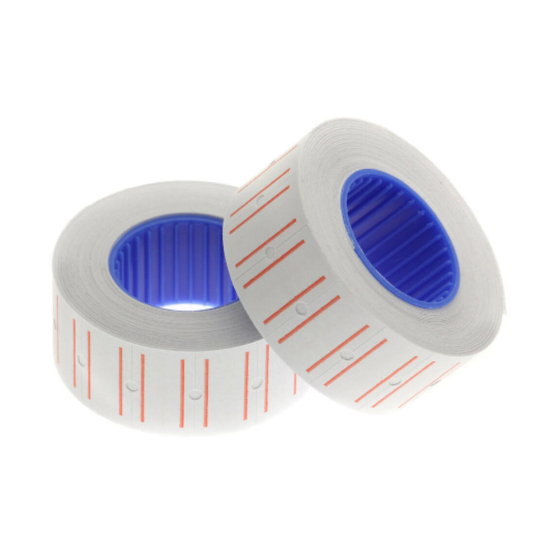 Этикет лента МНК 21,5*12 (700шт) белая с кр.полосой 10шт/270шт