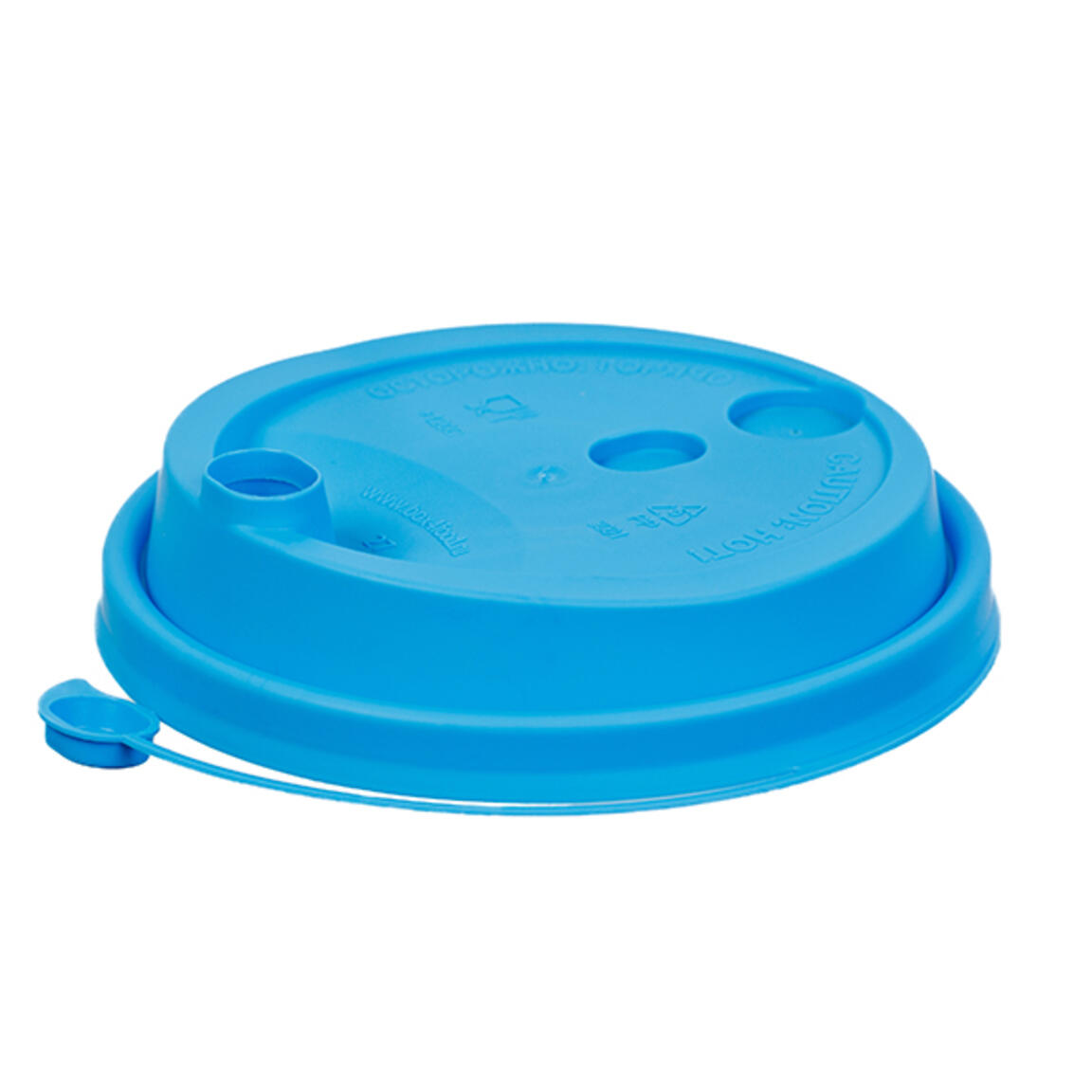 Крышка с питейником ОЗЛП 90 мм, Матовая Голубая, арт.3001М/Г, 1/50/1000.