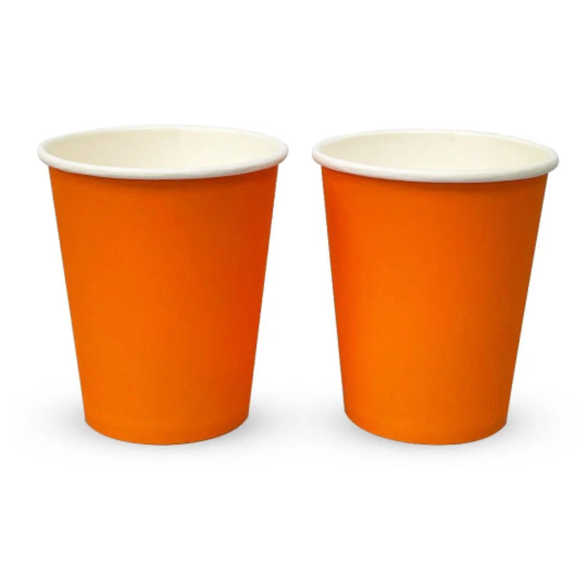 Стакан бумажный ЛигаПак 250мл ОРАНЖЕВЫЙ 50шт/1000шт