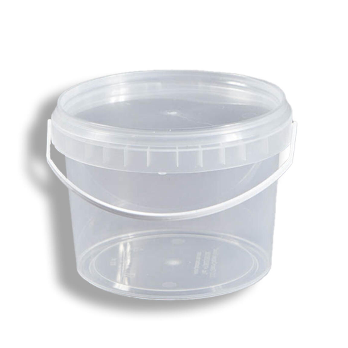 Ведро пищевое с крышкой и ручкой, 1 л.