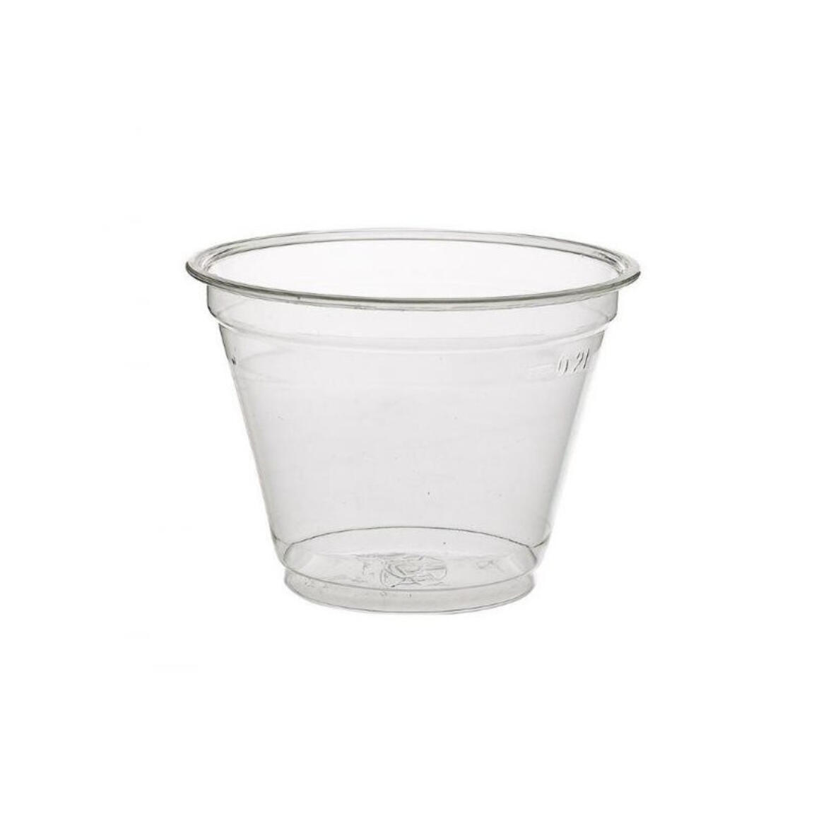 Стакан одноразовый Шейк 200 мл, ПЭТ d 0,95мм высота 70мм, Upax-Unity, 50шт/1000шт.