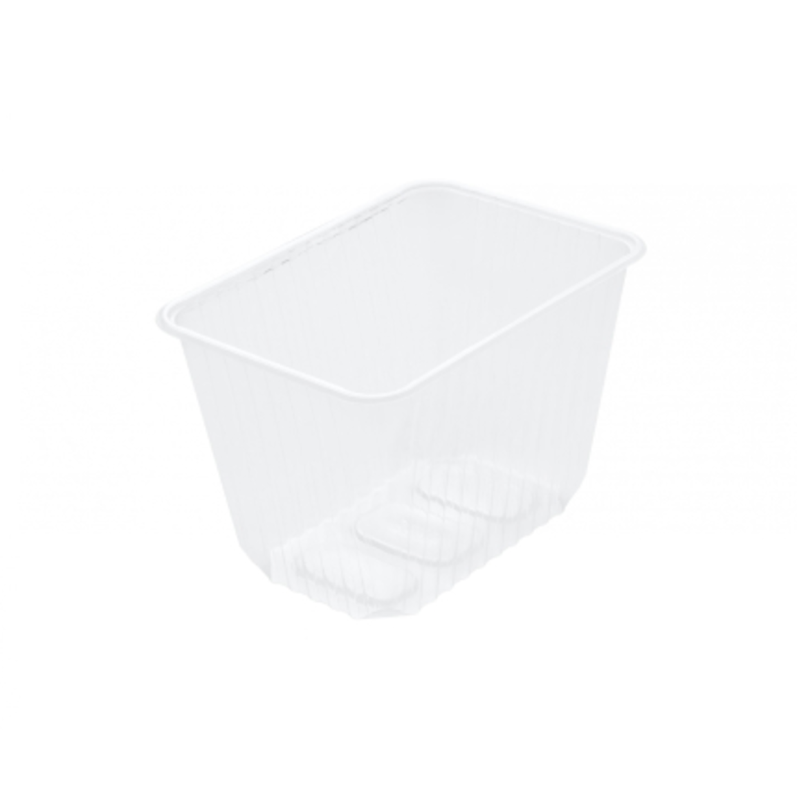 Контейнер прямоугольный 2000 мл, (комплект) 186*132 прозрачный, 50/500.