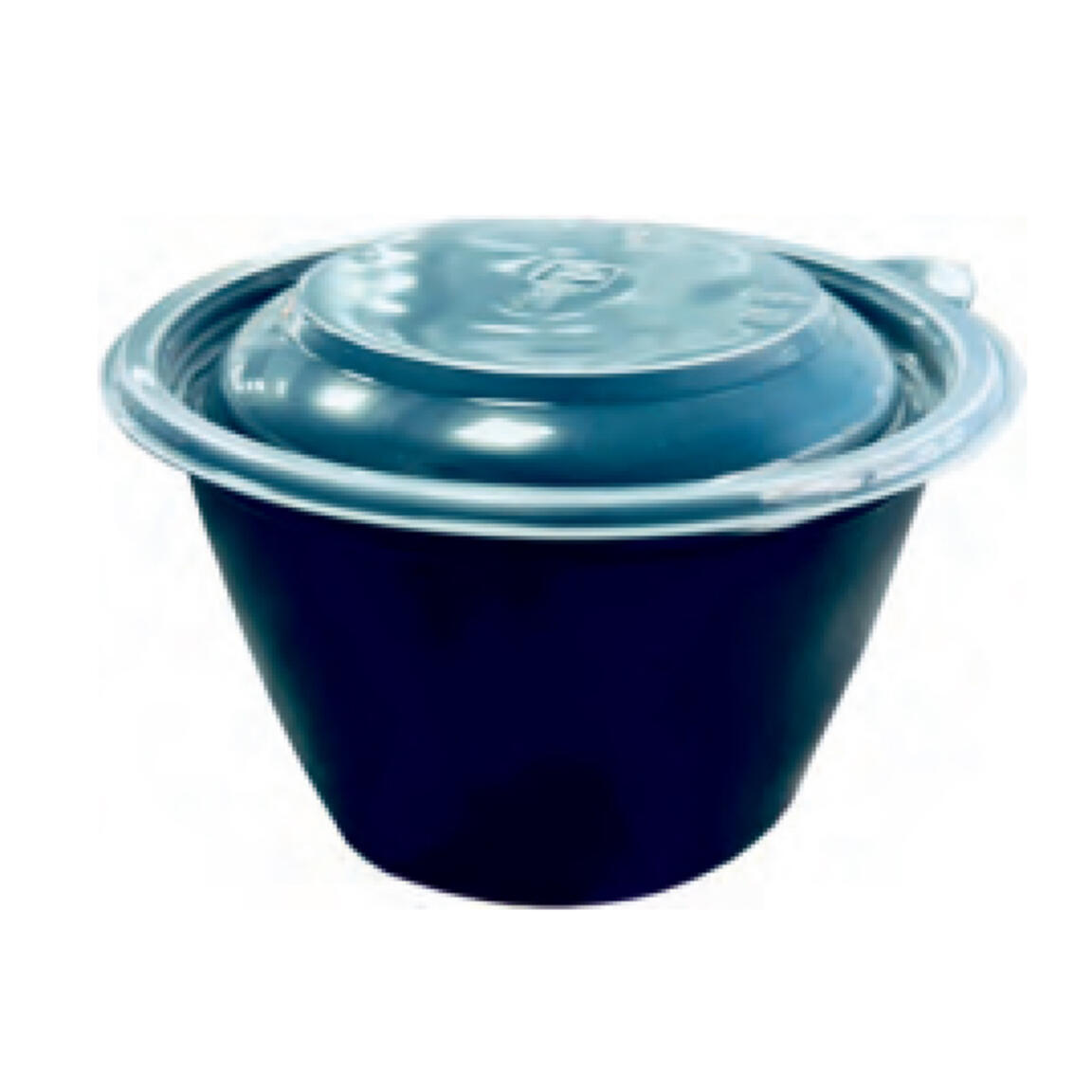 Супница d-144 750 мл, черная, Аке Пласт, 1/50/500 (комплект).