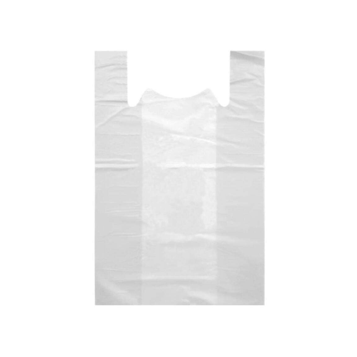 Пакет майка ПНД 30+16х55 14мкм БЕЛАЯ 100шт/2000шт