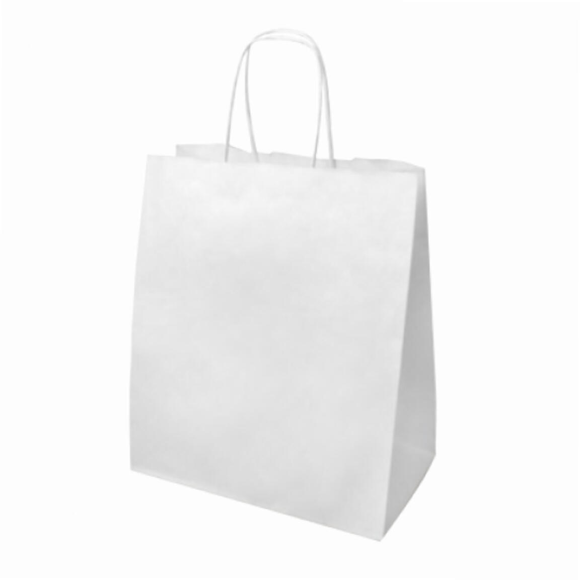 Пакет с кручеными ручками, БЕЛЫЙ 280*240*140 1/250